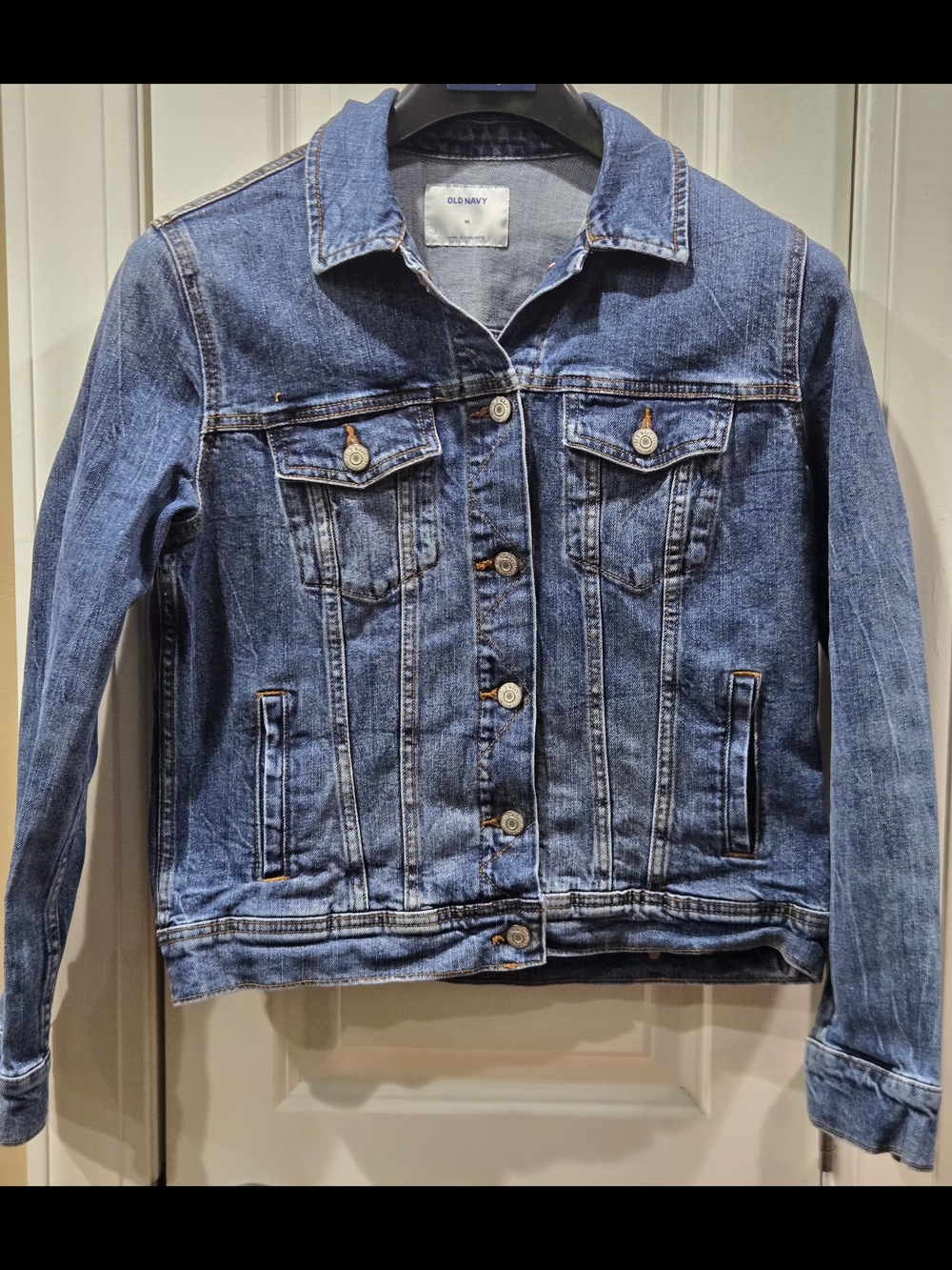Old Navy Medium Blue Denim Trucker Jacket